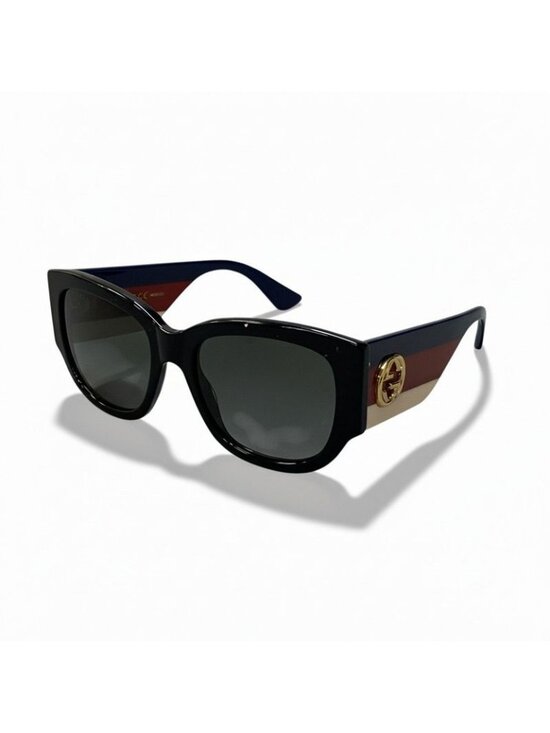 Gucci Tricolor GG Sunglasses Eyewear 53 Black main image 9